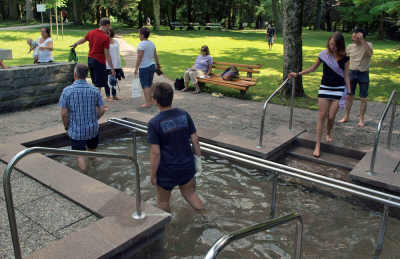 Bad Wörishofen: Kneippanlage im Kurpark